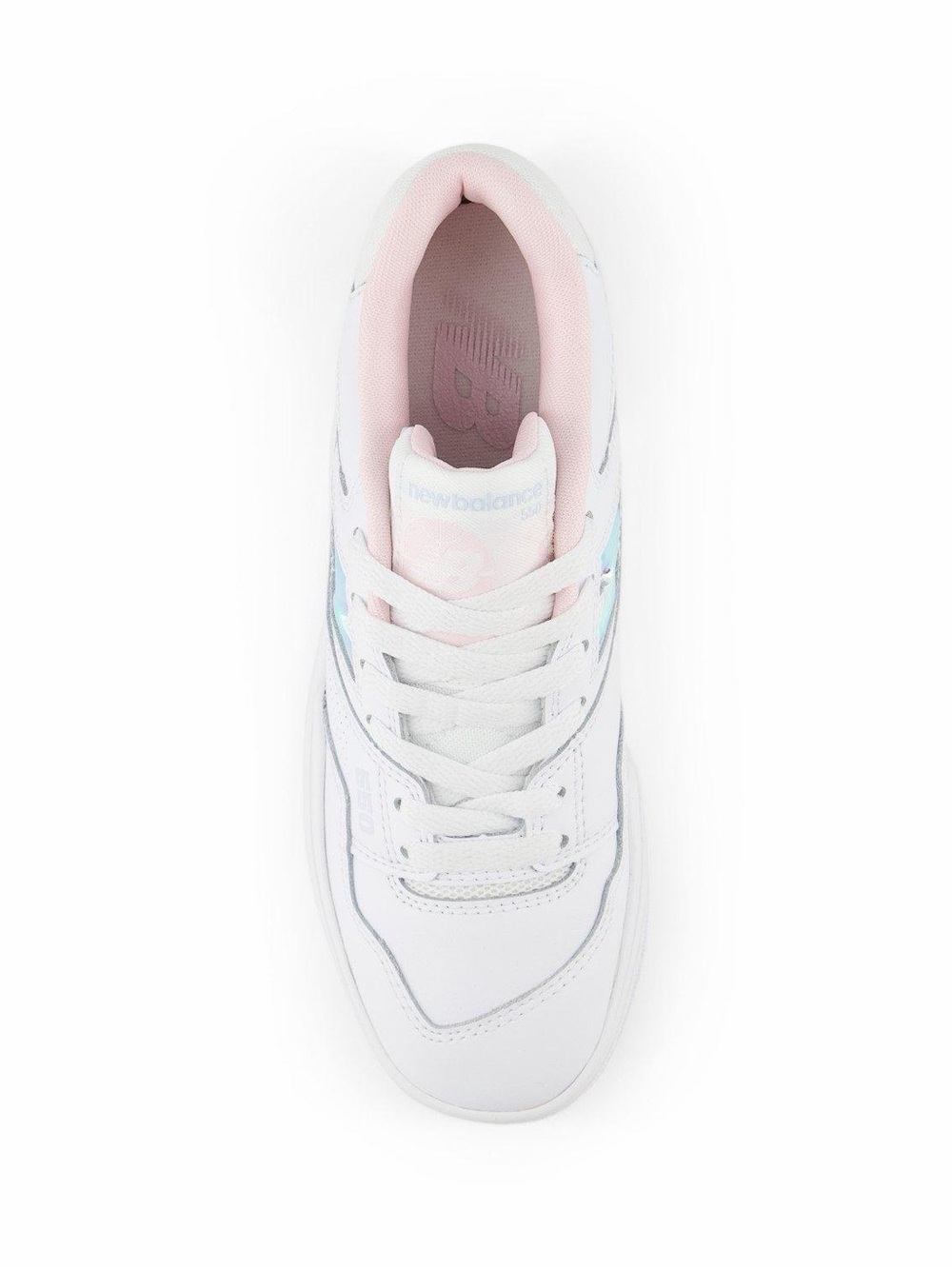 New Balance 550 Girls’ White/Multi Iridescent Sneaker—7 - Picture 9 of 14